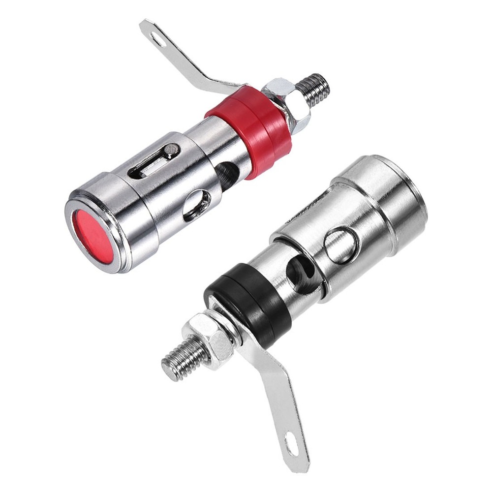 2PCS Amplifier Terminal Connector Binding Post Push Quick Type Spring Loaded