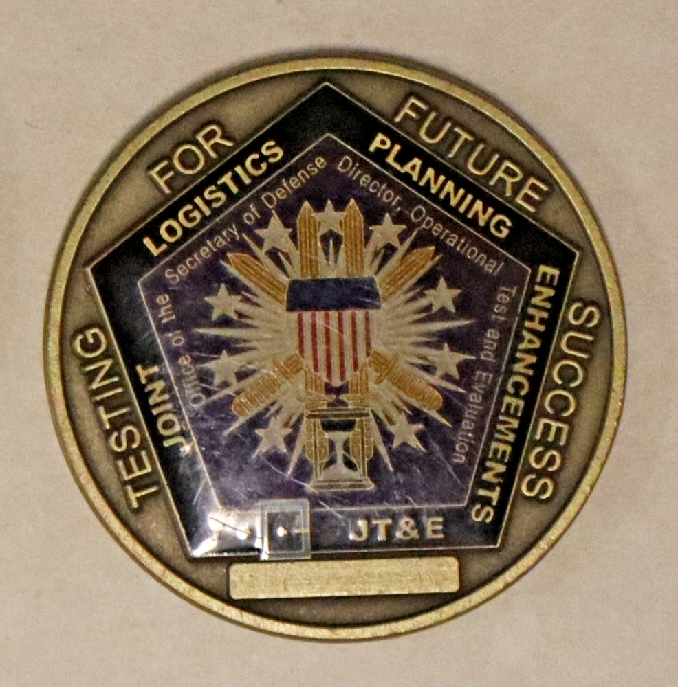 SECDEF Director Operational Test & Evaluation Joint Test & Eval Challenge Coin