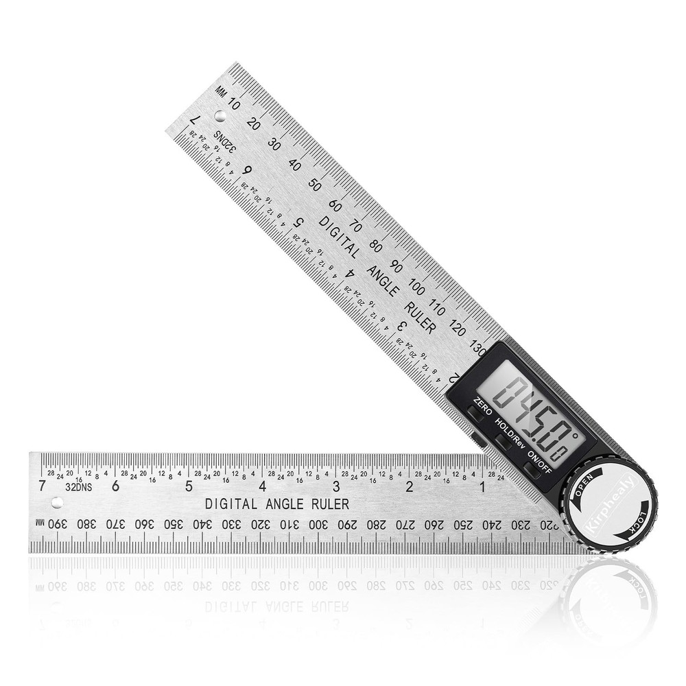 7" Digital Angle Finder Protractor - Adjustable Angle Gauge Tool for Carpentry &
