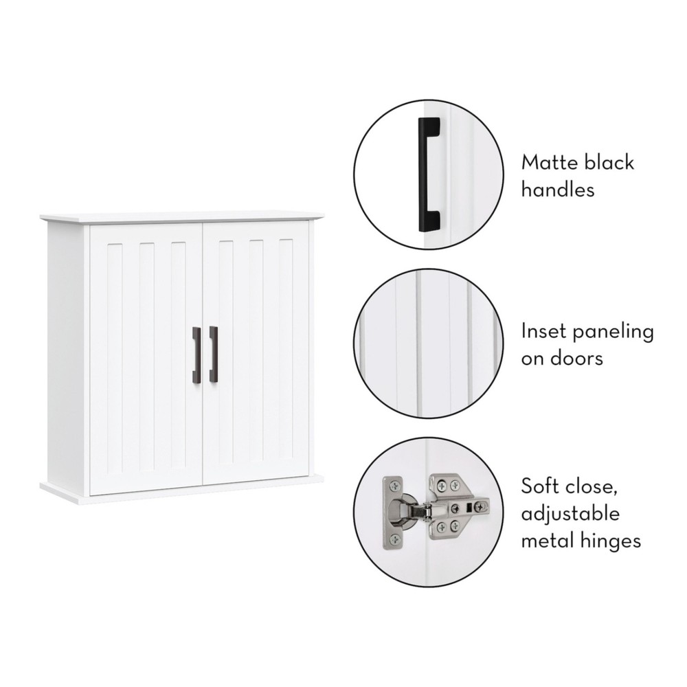 RiverRidge Home Monroe Wall Cabinet, White