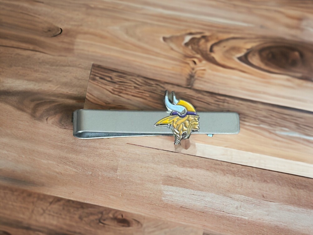 Minnesota Vikings Cufflinks, Tie Clip, Or Complete Set