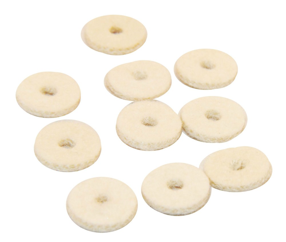 Strap Button Felt Pads White 1/2 inch 50 Pack Bitterroot 081152FT-50P