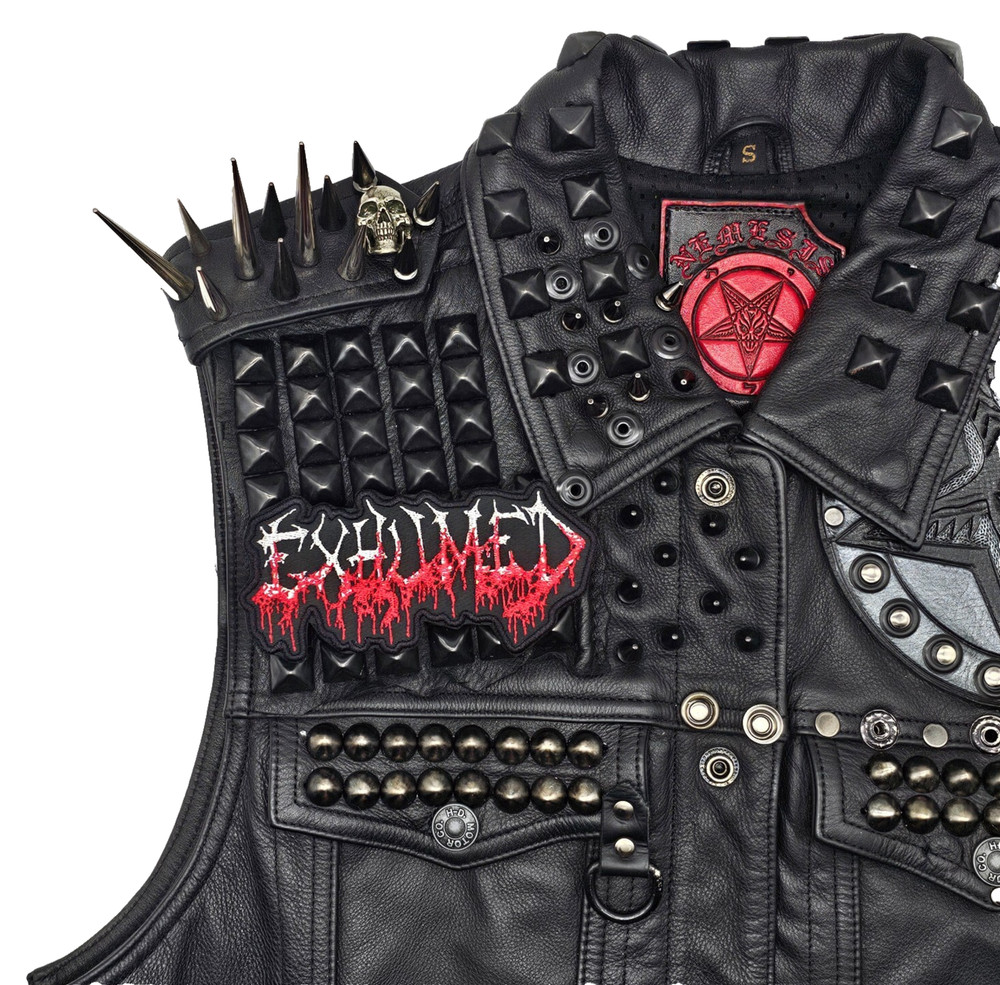 EXHUMED LOGO (shaped border) EMBROIDERED PATCH