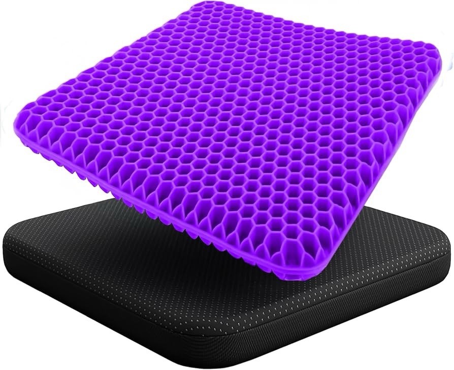 EcoNour Gel Seat Cushion for Long Sitting (14x13 Inch ) - Pressure Relief
