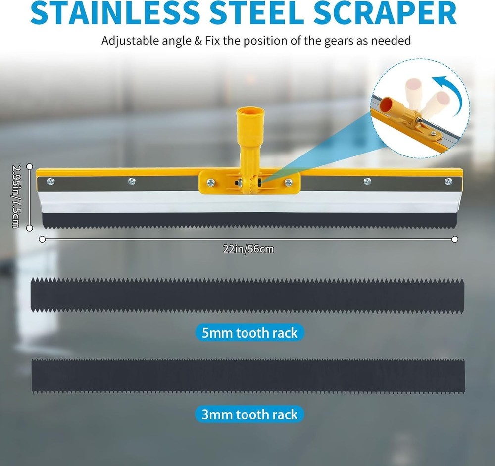 Self Leveling Cement Tool Kit, Upgrade Set