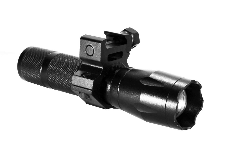 Trinity 1000 lumen flashlight with mount adapter compatible with mossberg 500 12
