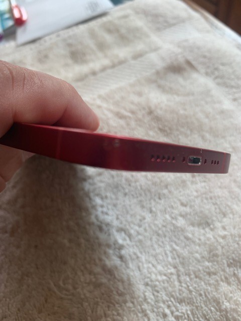 Apple iPhone 13 rear housing back glass chasis red ( D )