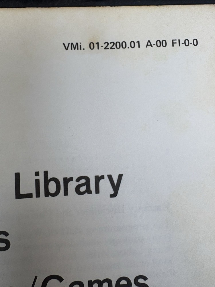 Wang "Basic" Language Programming Manuals: System GLBR 22B 2200 (1973) In Binder