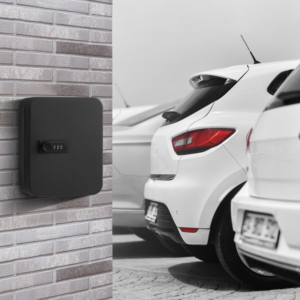 KYODOLED 20 Key Storage Lock Box with 20 Key, Black With Combination