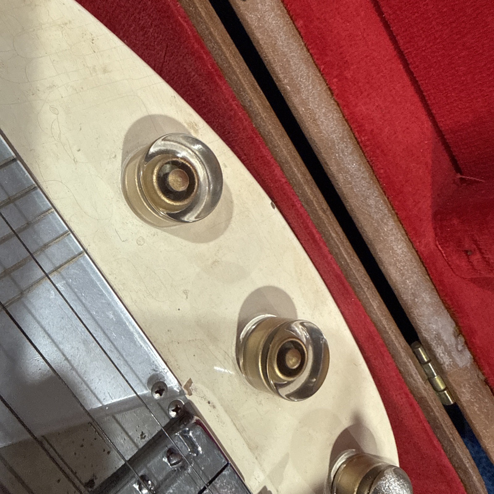 1953/52 Vintage Gibson Ultratone White/Coral Lap Steel Guitar w/ Case