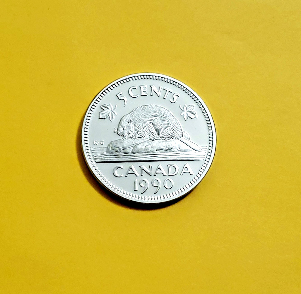 1990 Canadian Proof Nickel