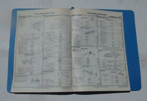 Mopar Part Numbers Book 72 Monaco Polara 1972