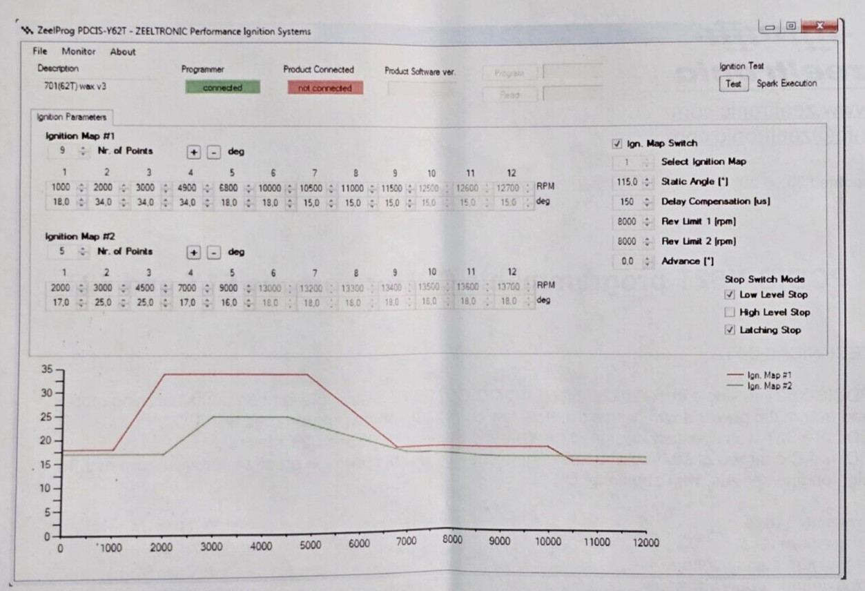Zeeltronic CDI Programmable Ignition PDCIS-Y62T HRS Yamaha 650 701 51x 62t