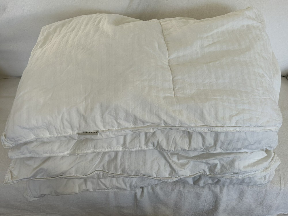 Pottery Barn Classic 550 FP White Down Midweight Duvet King Insert