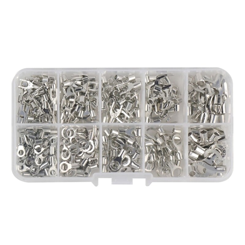 Pcs Ring Fork U-Terminal Connector Wire Crimp Fork End Cable Lugs