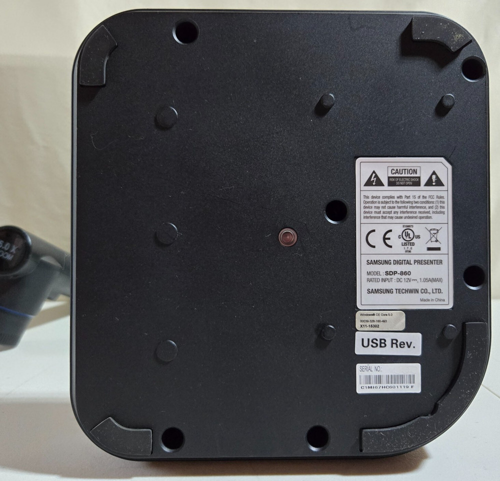 Digital Presenter Document Projector/Presenter No Remote/AC Samsung SPD-860 SXGA