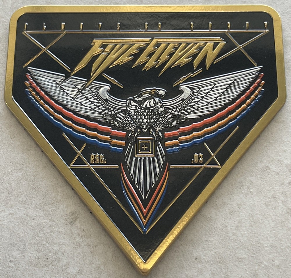 *BRAND NEW* 5.11 TACTICAL CHROME EAGLE 🦅 PATCH GLOSSY HOOK BACKING