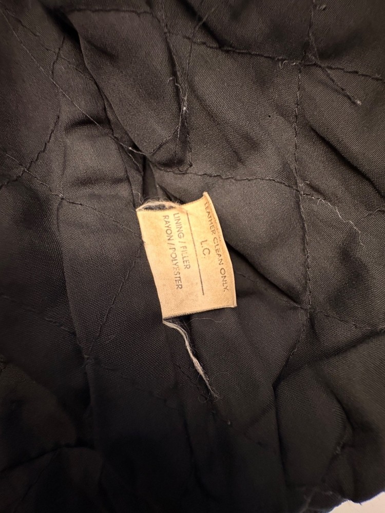 Harley Eagle Patch Leather Biker Jacket (aftermarket)