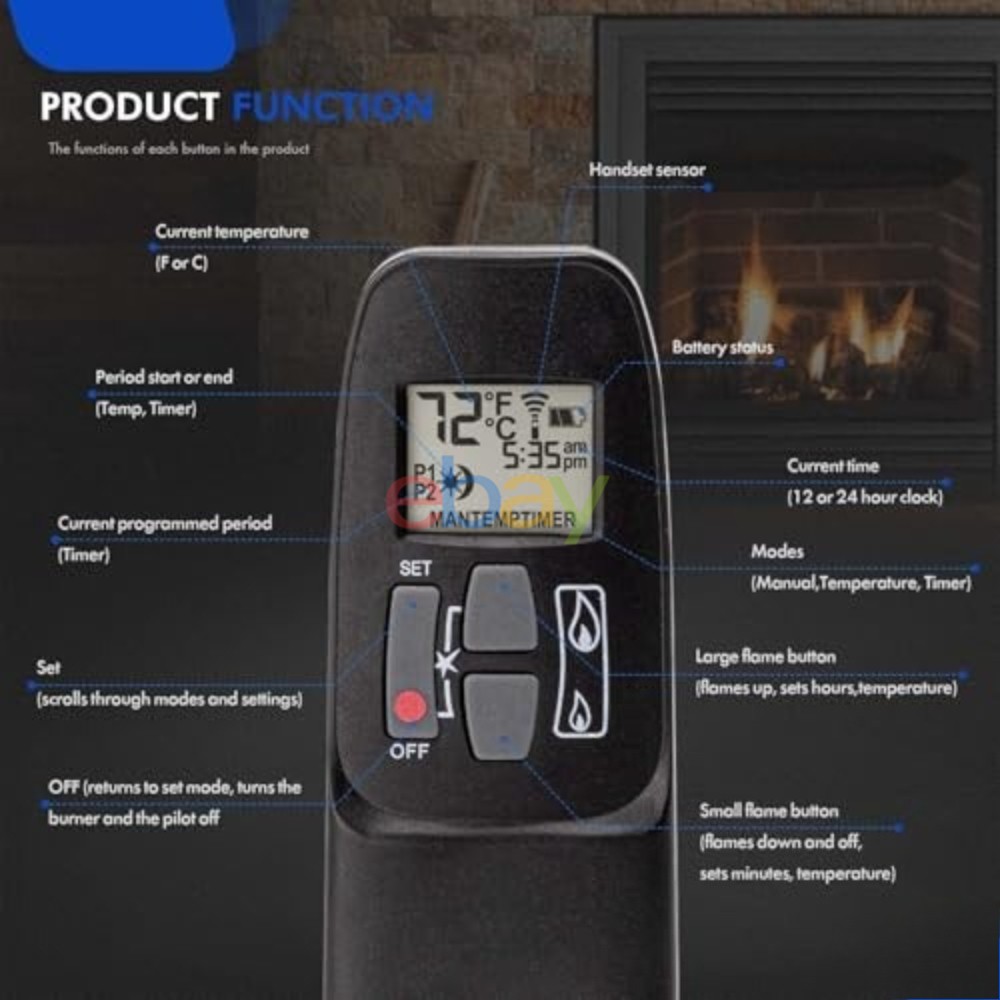 New G6R-H3T5 Mertik Bluetooth Remote Control For GV60 Maxitrol Control Systems