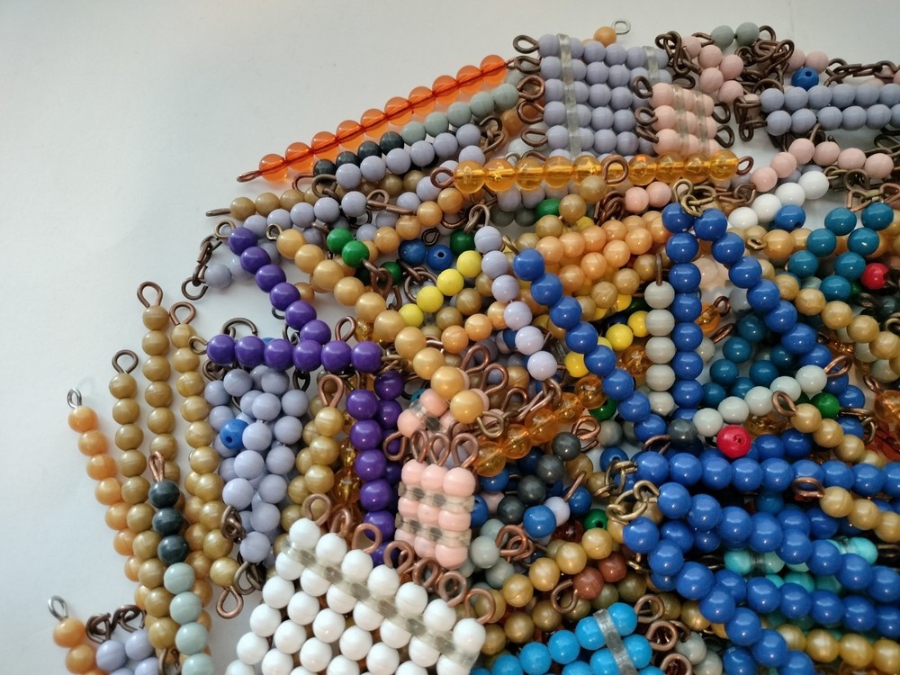 Huge Montessori Math Bead Material Lot