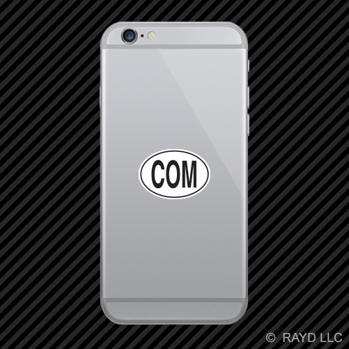 COM Comoros Country Code Oval Cell Phone Sticker Mobile Comorian euro