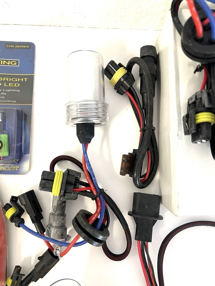 Lot of Various Adapter, Adapter Cables, Hyperbiright Solid LED + MORE