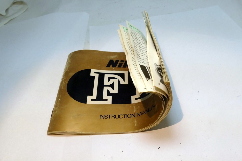 Nikon FE camera Instructions manual Guide Book 1981 - OEM