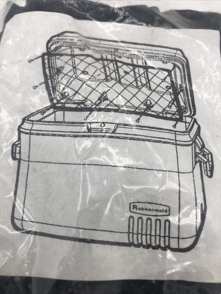 Rubber Maid cooler Lid net. NOS Holder Cargo accessory