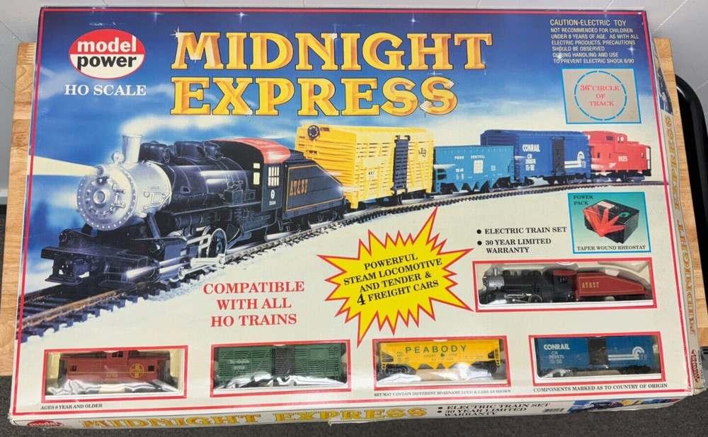 Midnight Express - Model Power - HO Scale - Train Set - Model 1065