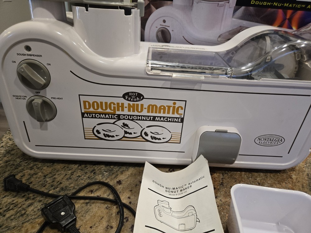 Nostalgia Electrics 2008 "Dough-Nu-Matic" Automatic Mini Doughnut Maker Machine