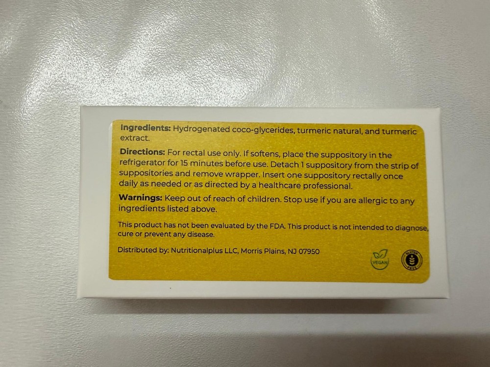 Turmeric Suppository - 15 counts