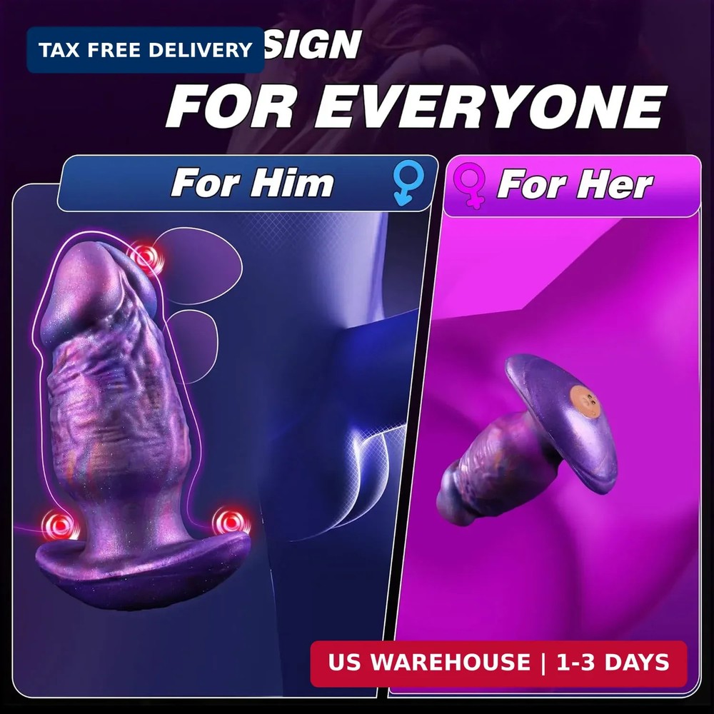Vibrating Butt Plug Large ButtPlug - 6.7" Vibrating Anal Plug Prostate Massage A