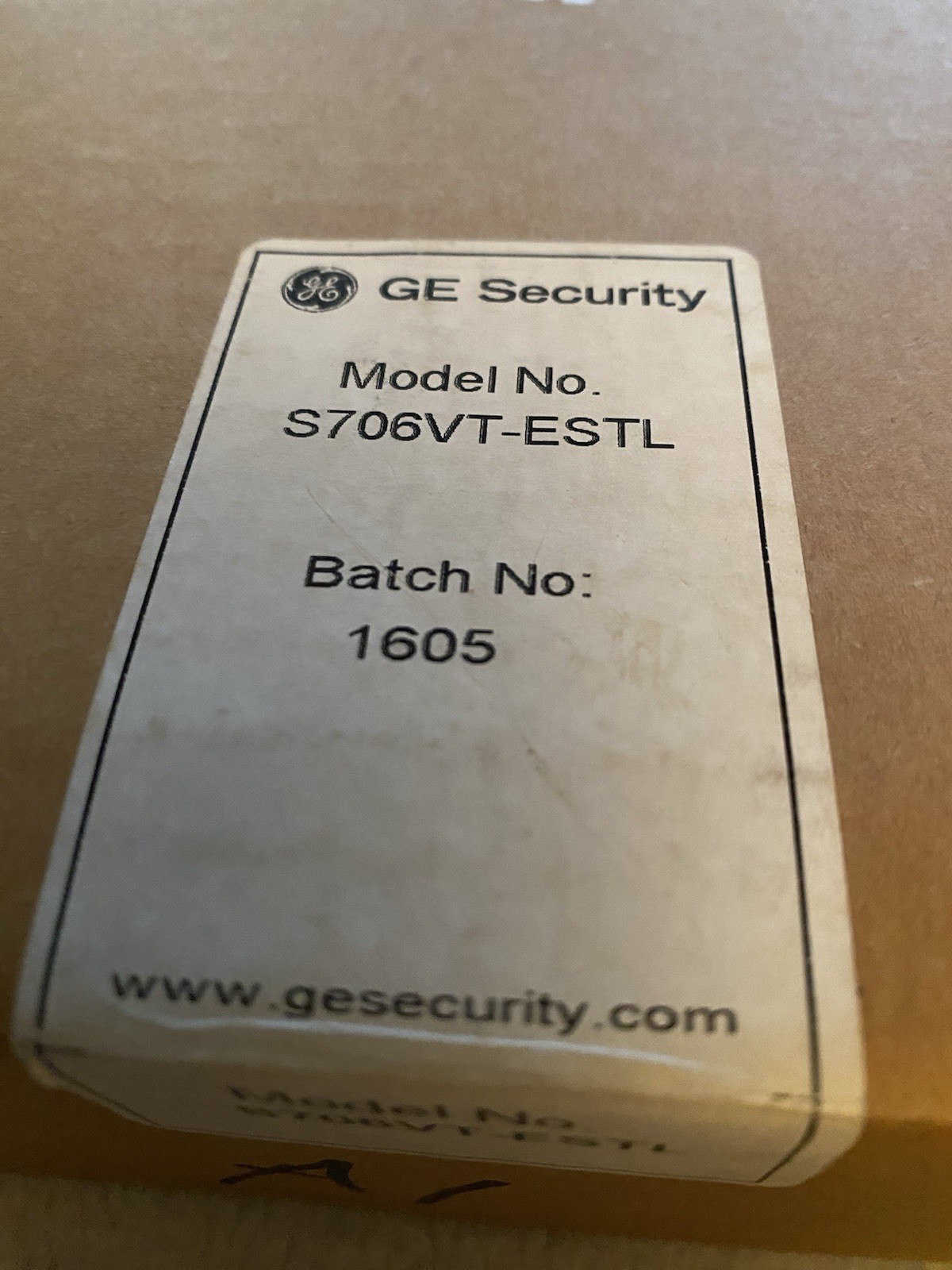 GE Security S706VT-ESTL New!