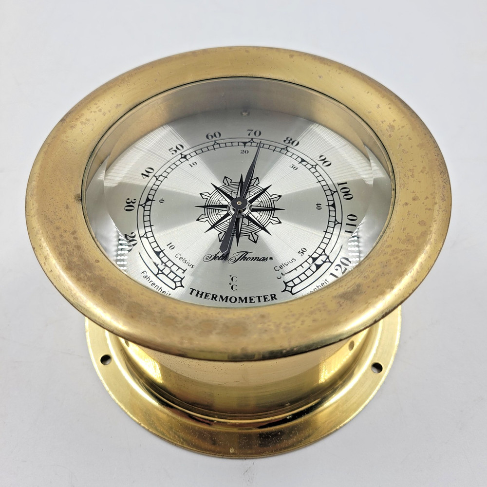 MARINE SHIP THERMOMETER SETH THOMAS MODEL NO 1057