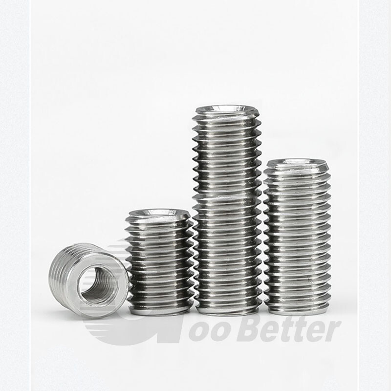 Inner External Tooth Thread Wood Insert Thread Sleeve Adapters Repair Nut M2-M12