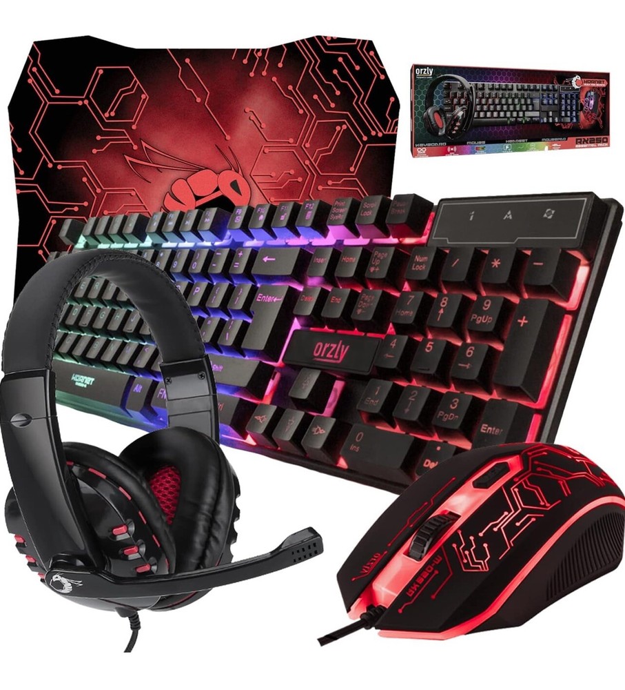 4-in-1 Gaming Kit Black/Red HyperGear