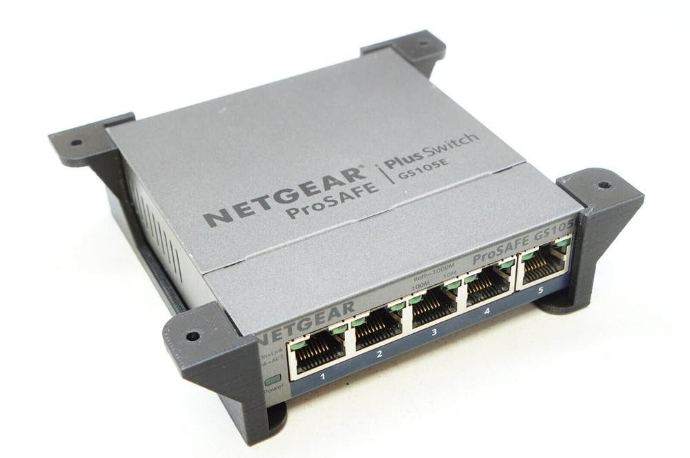 Wall / Under Desk Mount for NetGear Prosafe GS105E & GS105 Network Switch