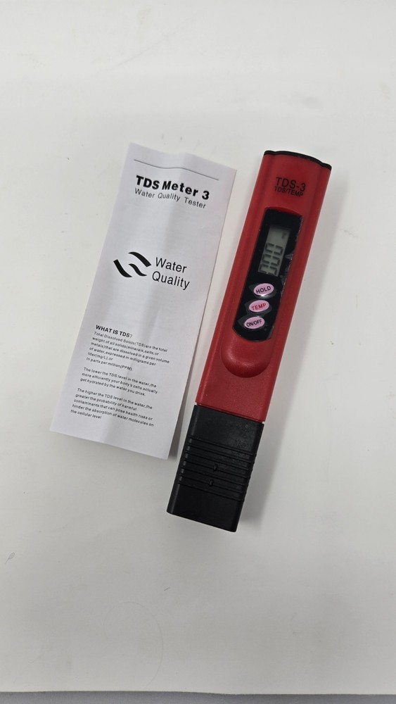 TDS 3 Meter 15 Pack Water PPM Meter