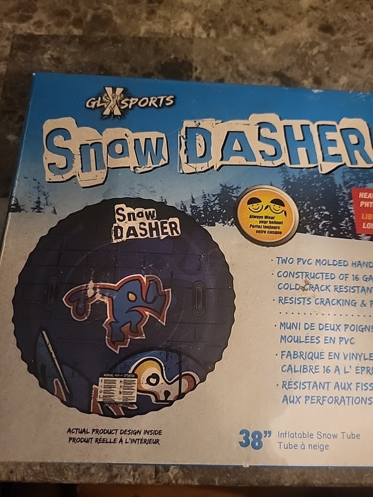 Snow Dasher 38" Inflatable Snow Tube