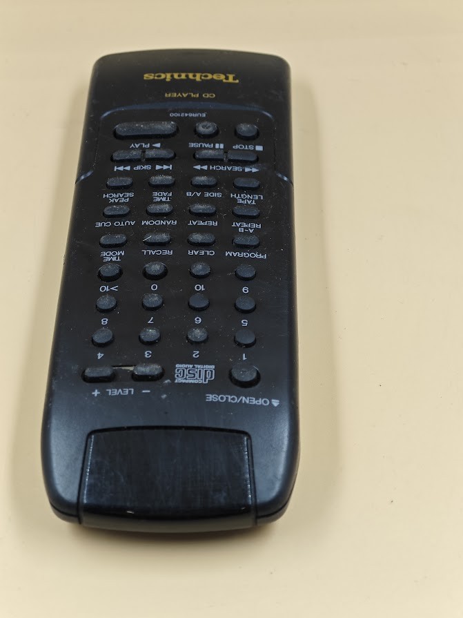 Technics EUR642100 Remote Control - Used, Fully Functional