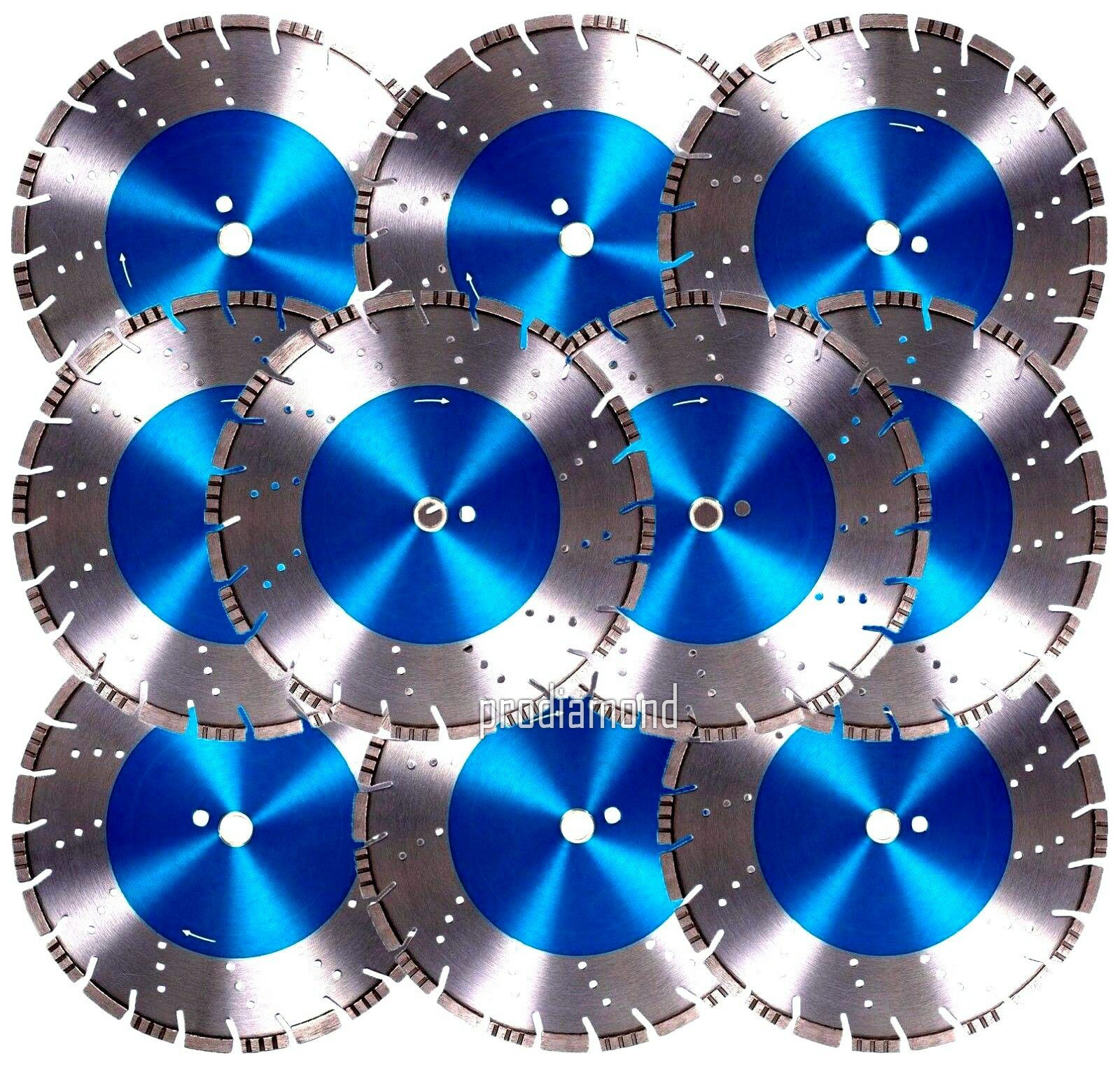 10PK-14" PREMIUM ALL CUT PRO Diamond Saw Blade CUT Hard Concrete Masonry Stone