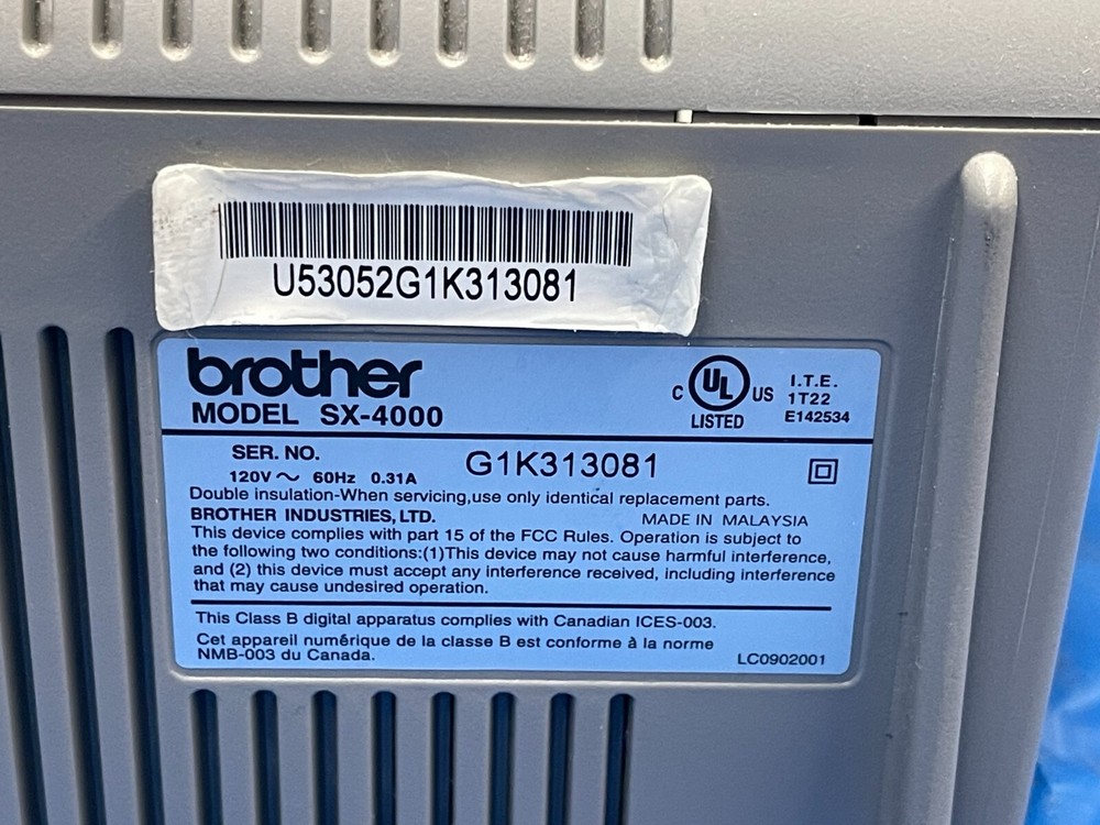 BROTHER ELECTRIC TYPEWRITER SX-4000