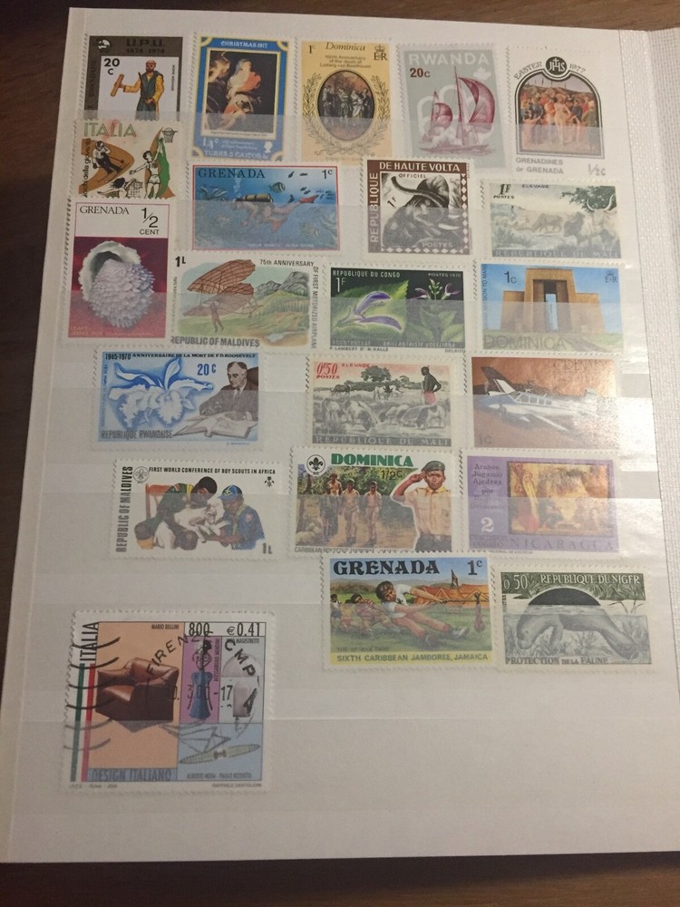 Complete 185 Stamp Binder Stamps