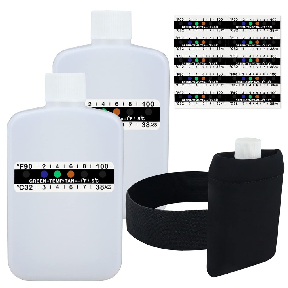 14 Pcs Urine Test Complete Kit Includes 2 Translucent Portable Travel Empty B...