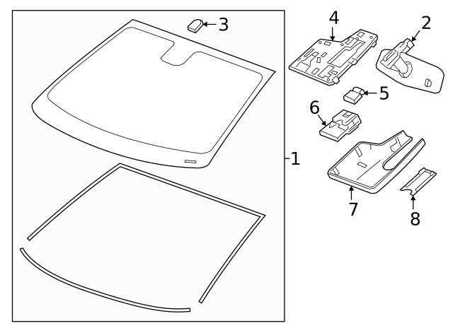 Genuine GM Front View Camera 84497486
