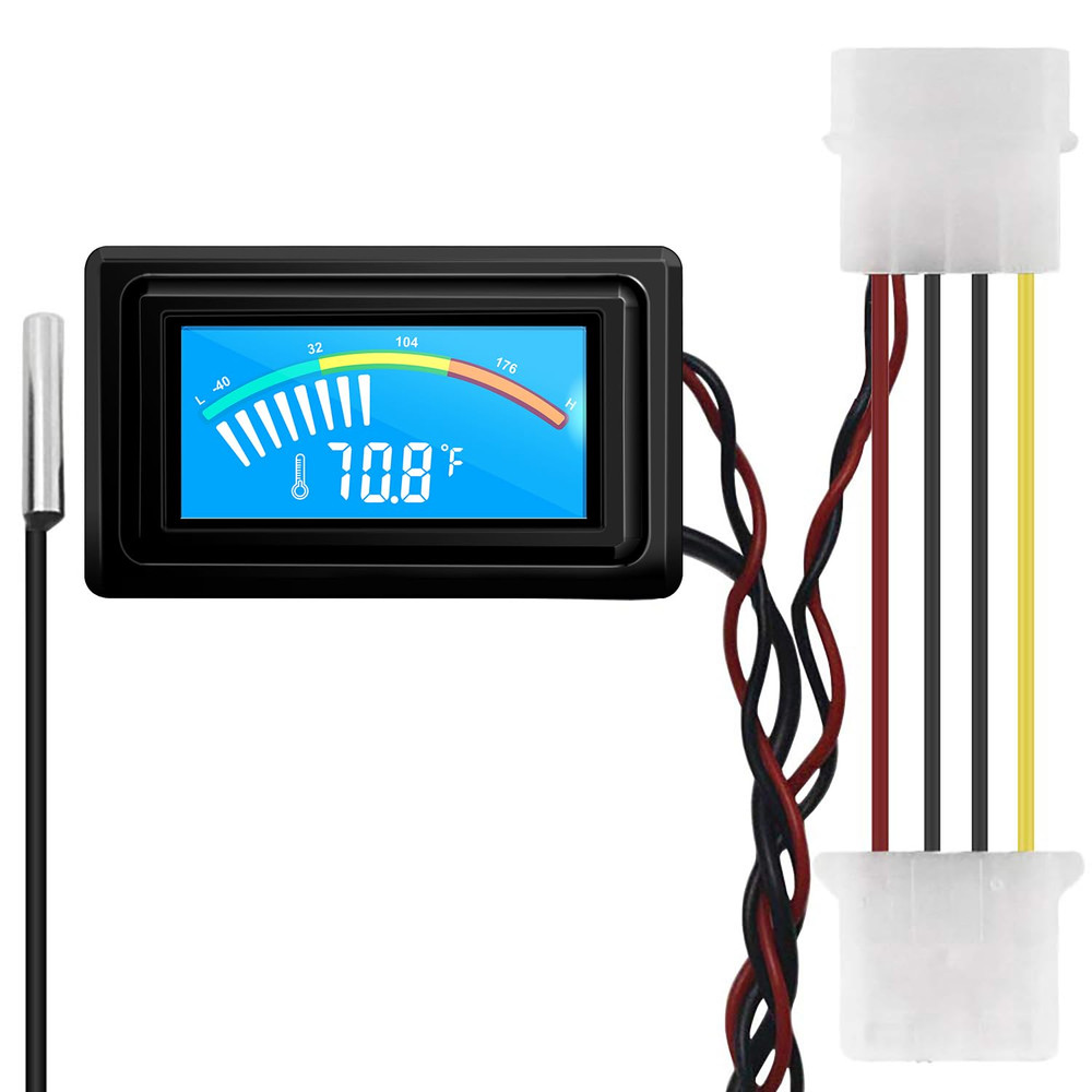 Digital Thermometer Temperature Meter Gauge Waterproof Sensor Probe Aquarium Car