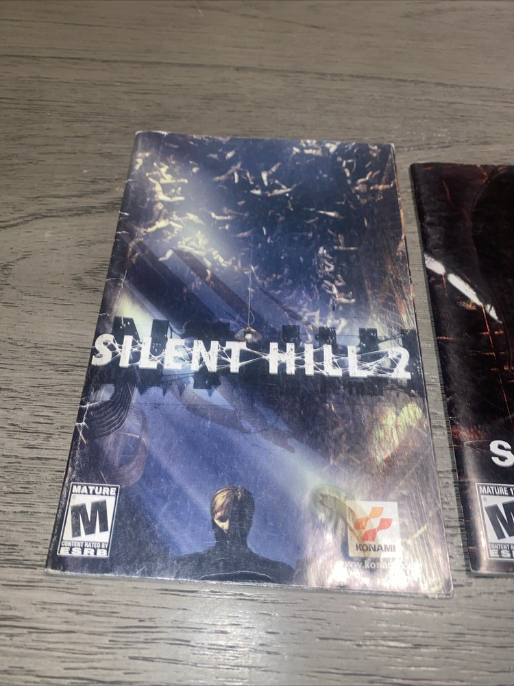 Silent Hill 2&3 Manuals Only PC Personal Computer Manuals