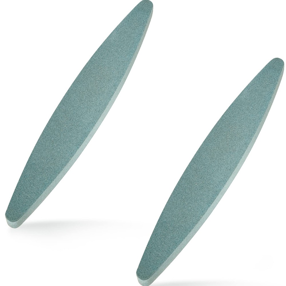 2 Pieces Garden Sharpening Stone for Diamond Coated Sharpener Gray