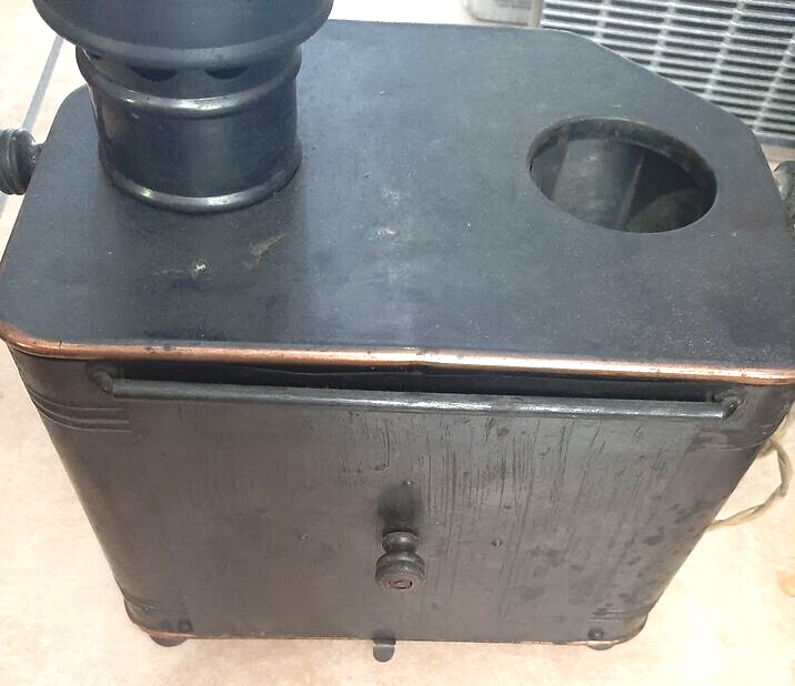 Vintage All Original Metal Postcard Projector with adjustable front Lens