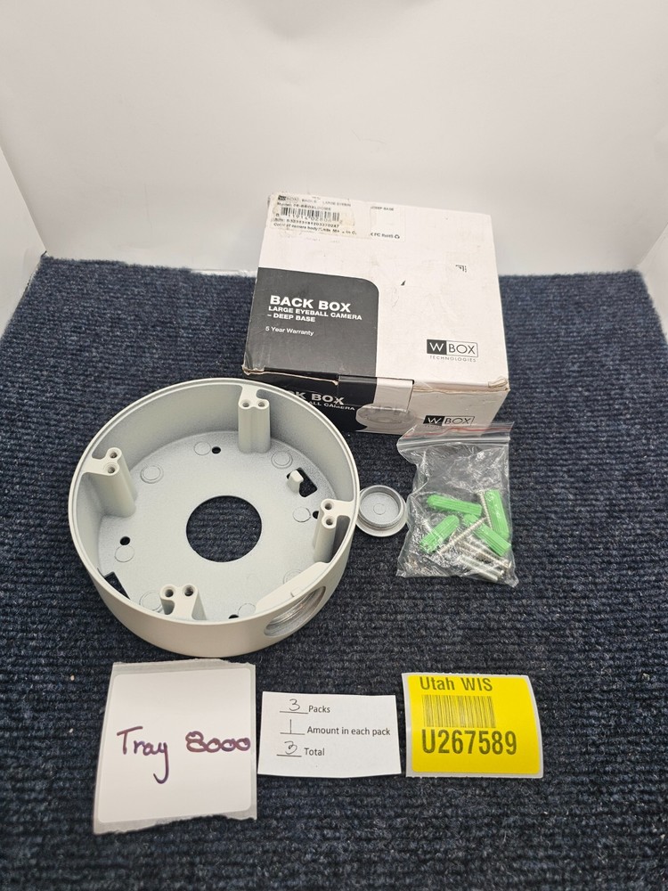 (QTY 3) W Box 0E-BBOXLDOME Large Eyeball Camera Back Box